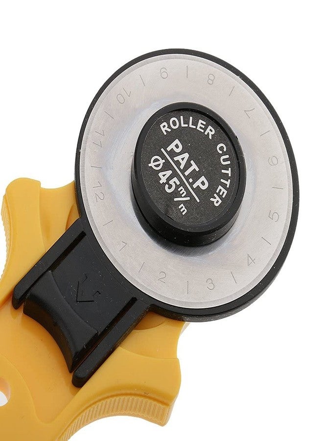 KRAFTMASTERS Craft Present 45mm Standard Rotary Cutter Easy Fabric Cutting Scrapbooking Comfortable Handle for Right and Left Handed Cutting Tool Quilting Crafting Sewing - Image 3
